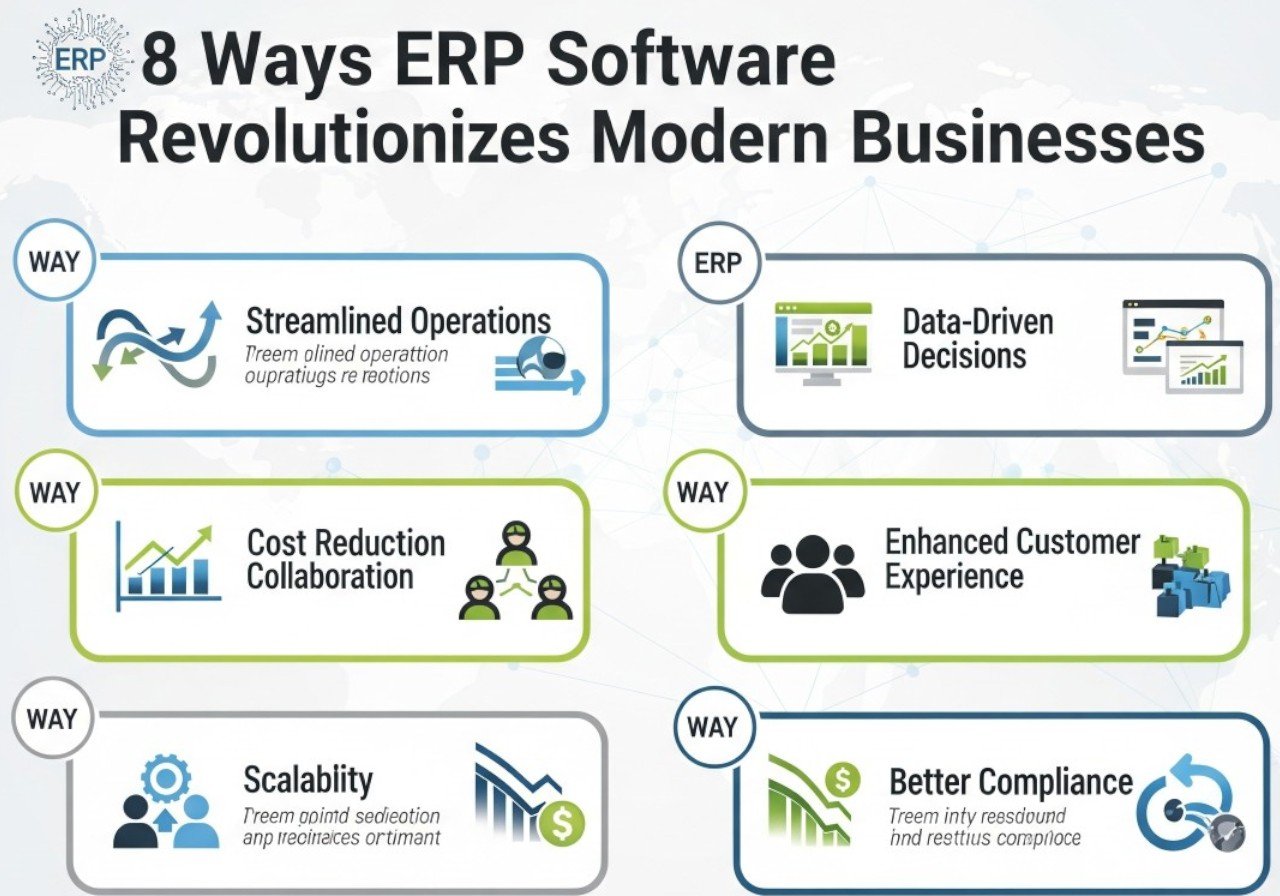 8 Ways ERP Software Revolutionizes Modern Businesses